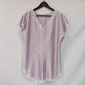 Vintage Light Purple Lace Detail Nightie